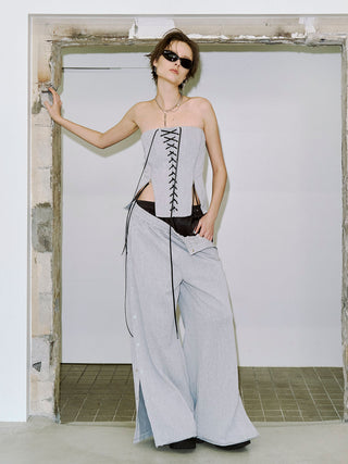 LACEUP SWEAT BUSTIER