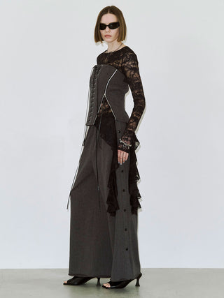 LACEUP SWEAT BUSTIER