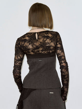 LACEUP SWEAT BUSTIER