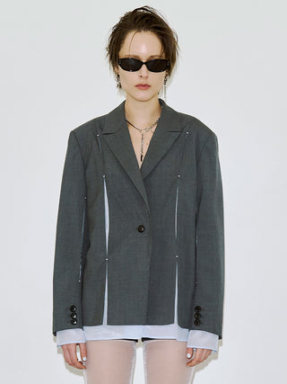 MESH COMBI DESIGN JACKET