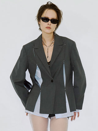 MESH COMBI DESIGN JACKET