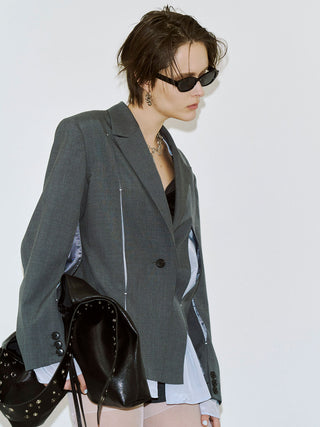 MESH COMBI DESIGN JACKET