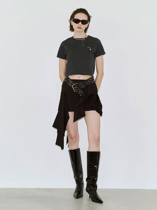 IRREGULAR HEM SKIRT