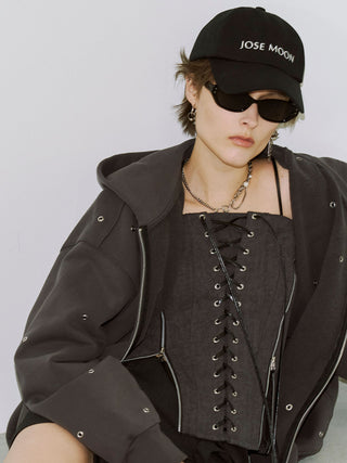 LACEUP SWEAT BUSTIER