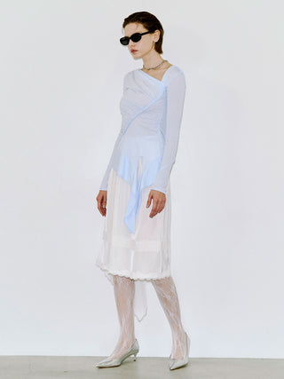 CROSS OVER LACE SKIRT