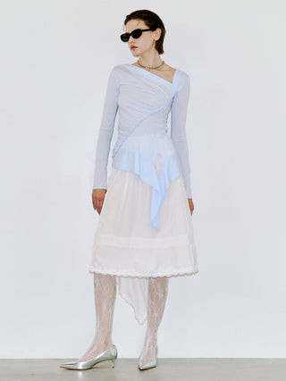 CROSS OVER LACE SKIRT