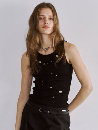 EYELET TANK TOP