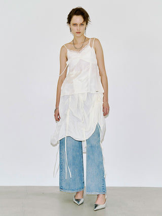 CROSS OVER LACE CAMI