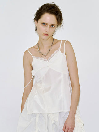 CROSS OVER LACE CAMI