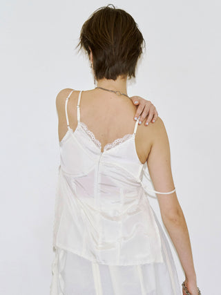 CROSS OVER LACE CAMI