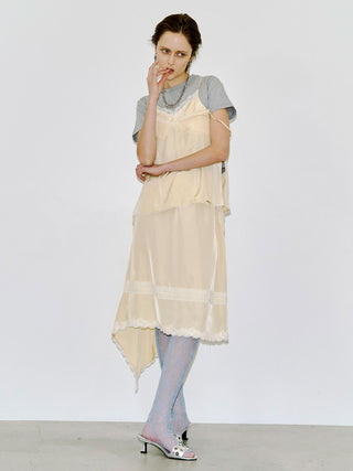 CROSS OVER LACE SKIRT