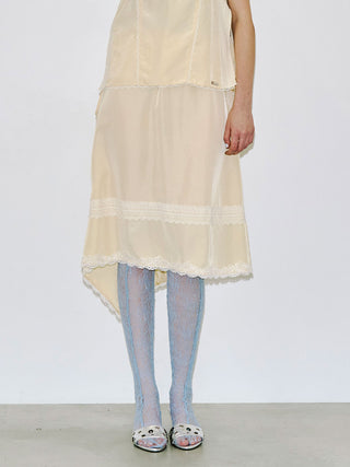 CROSS OVER LACE SKIRT