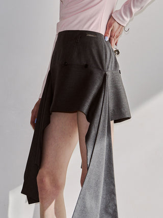 IRREGULAR HEM SKIRT
