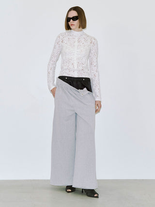 GATHERED OPEN TOE BOOTS