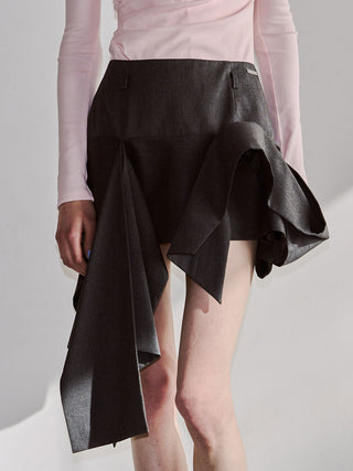 IRREGULAR HEM SKIRT