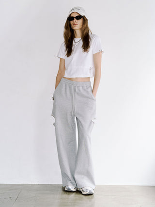 SIDE SLIT SWEAT PANTS