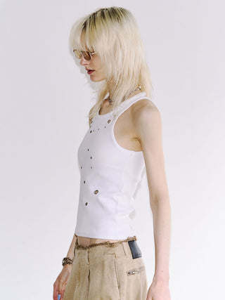 EYELET TANK TOP
