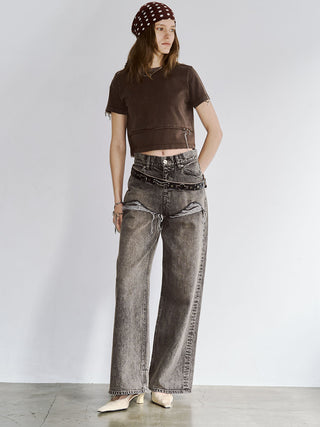 LAYERED LIKE DENIM PANTS