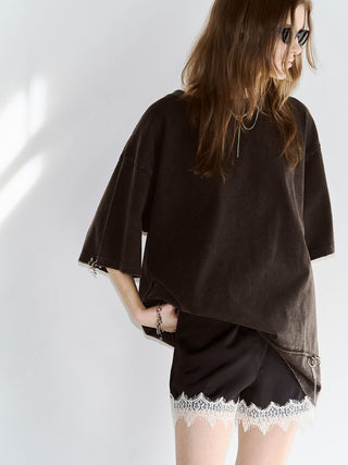 LACE TRIM SHORT PANTS