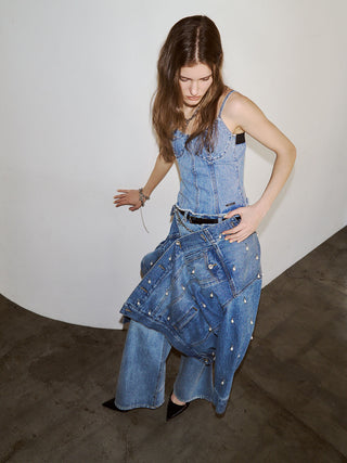 DENIM BUSTIER