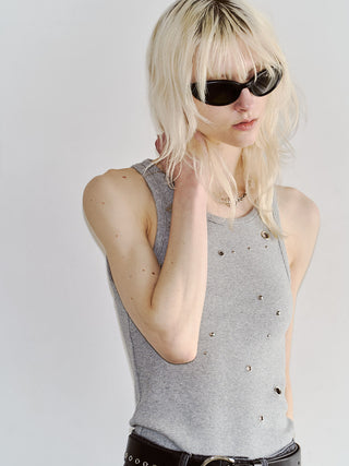 EYELET TANK TOP
