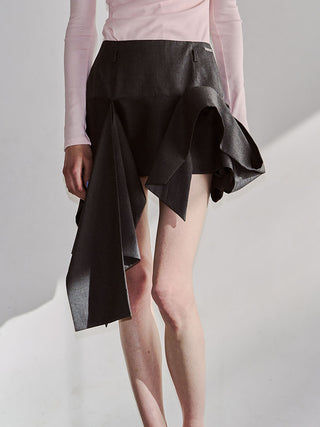 IRREGULAR HEM SKIRT
