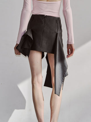 IRREGULAR HEM SKIRT