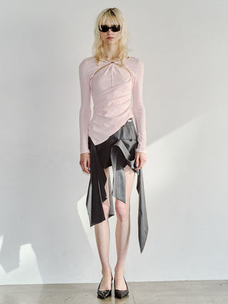 IRREGULAR HEM SKIRT