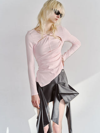 IRREGULAR HEM SKIRT