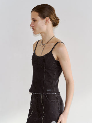 DENIM BUSTIER
