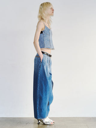 DENIM BUSTIER