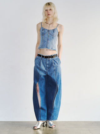 DENIM BUSTIER