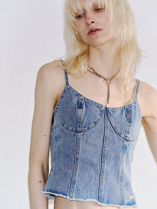 DENIM BUSTIER