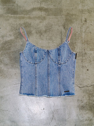 DENIM BUSTIER