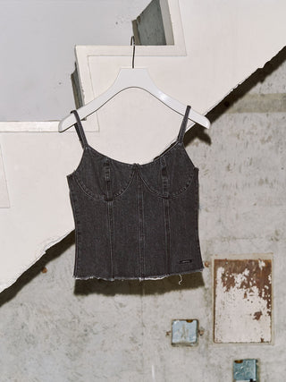 DENIM BUSTIER