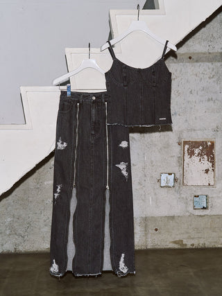 DENIM BUSTIER