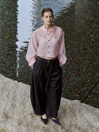 SHEER JOSEMOON SHORT SHIRTS