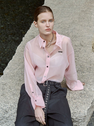 SHEER JOSEMOON SHORT SHIRTS