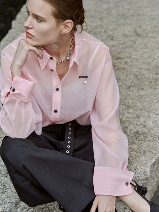 SHEER JOSEMOON SHORT SHIRTS