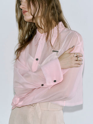 SHEER JOSEMOON SHORT SHIRTS
