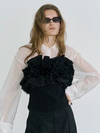 SHEER JOSEMOON SHORT SHIRTS