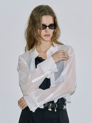 SHEER JOSEMOON SHORT SHIRTS