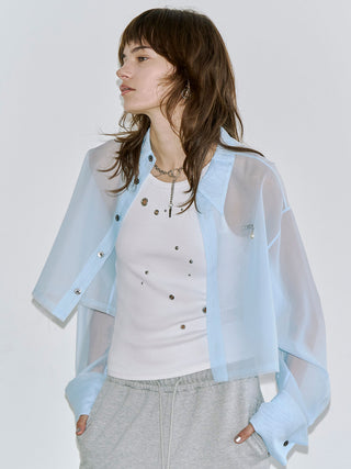 SHEER JOSEMOON SHORT SHIRTS