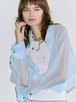 SHEER JOSEMOON SHORT SHIRTS
