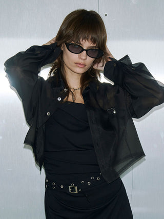 SHEER JOSEMOON SHORT SHIRTS