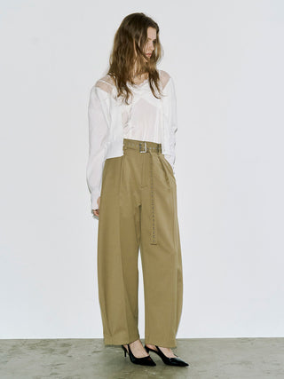 TULLE SEAM KNIT CARDIGAN