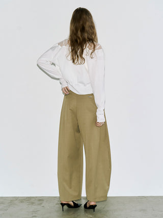 TULLE SEAM KNIT CARDIGAN