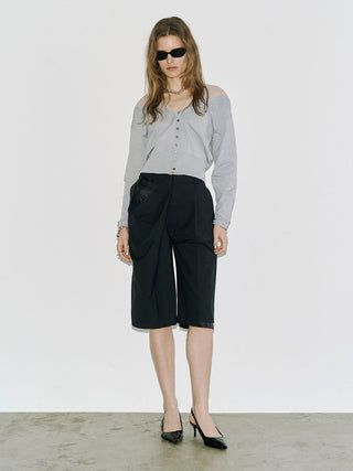 DRAPE HALF PANTS