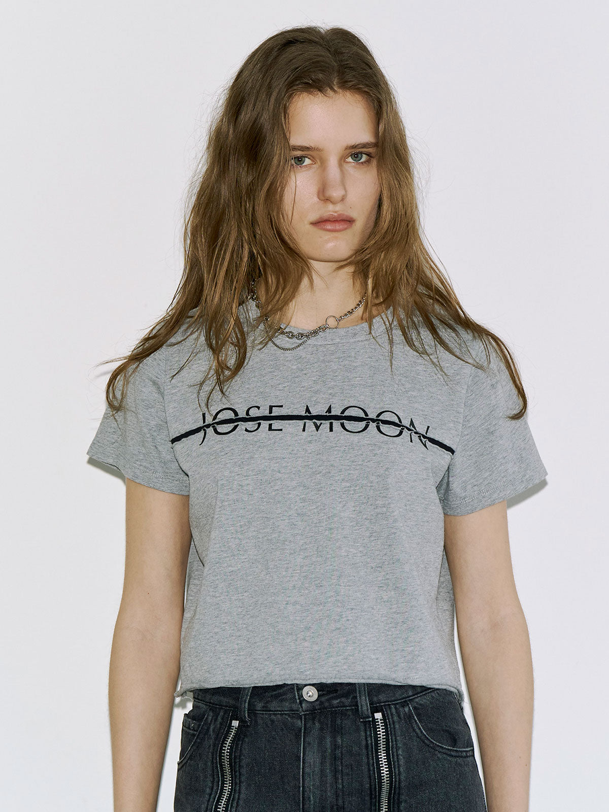JOSE MOON RIB TANK TOP グレー TOPS ALL – JOSEMOON