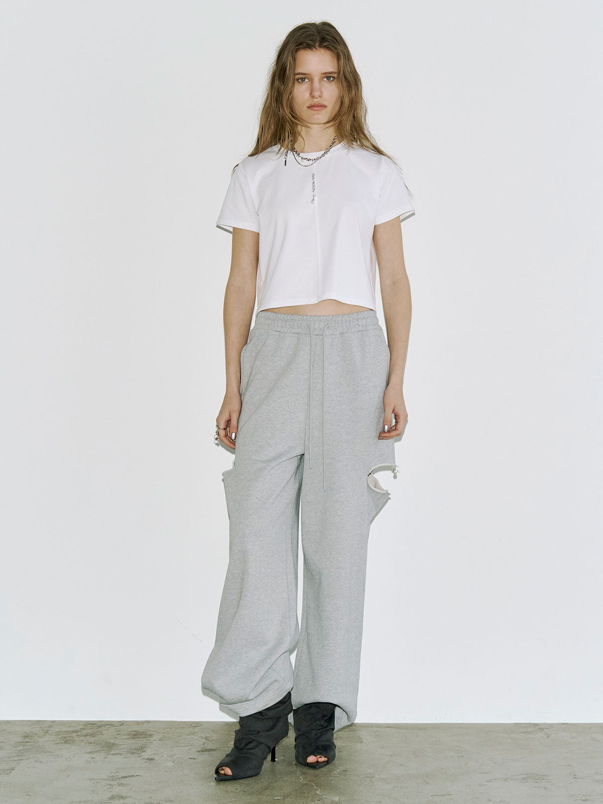 JOSE MOON RIB TANK TOP グレー TOPS ALL – JOSEMOON